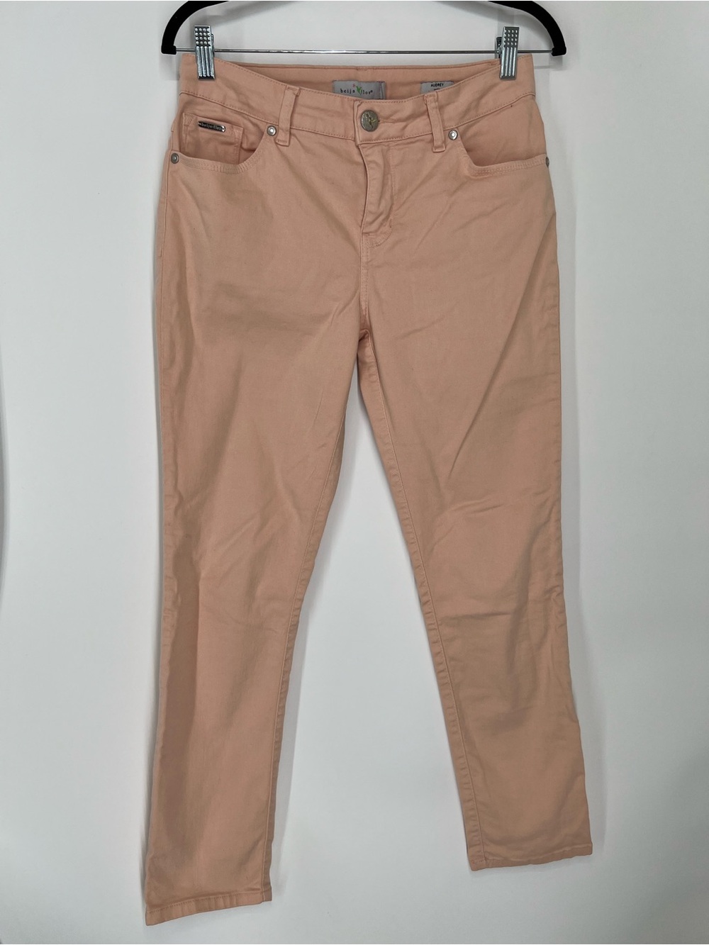 Beija Flor Audrey Ankle Soft Peach Jeans